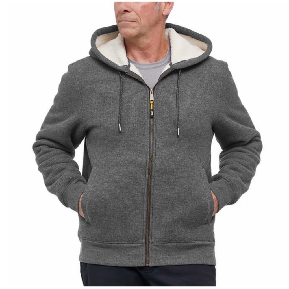 MEN Magnum Fleece Lined Full Zip Hoodie - GRAY